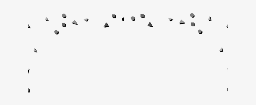 Confetti Clipart Page Border - Monochrome, transparent png download