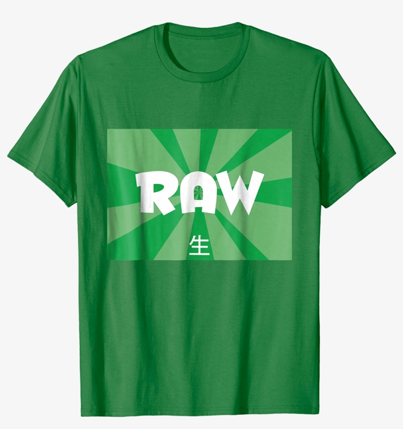 Raw With Japanese Text T-shirt - T-shirt, transparent png download