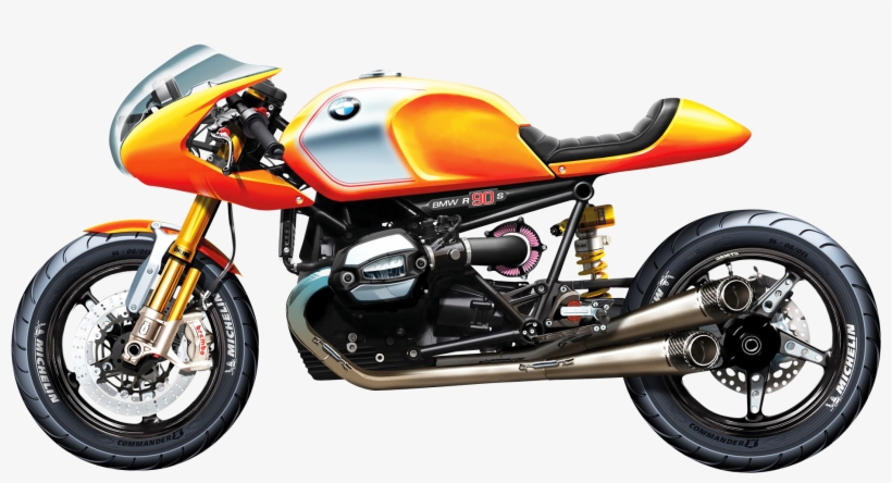 Bmw R90s Sport Png Image - Tete De Fourche Vintage Moto, transparent png download