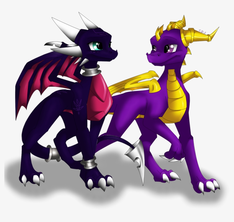 Cynder And Spyro - Spyro And Cynder Dragons, transparent png download