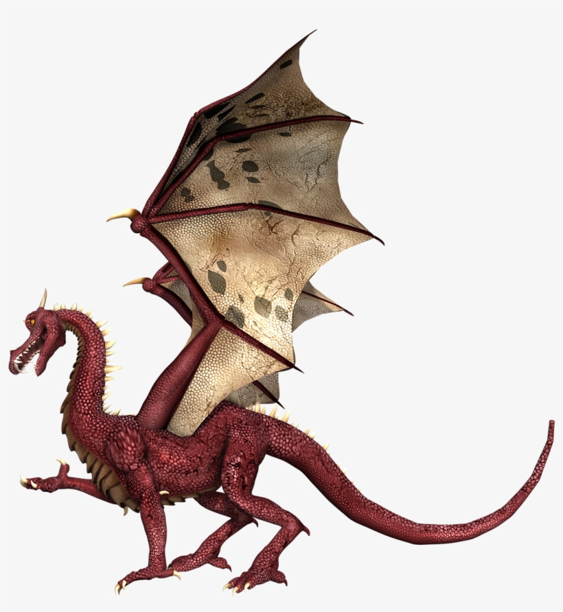 3d Dragon Image On White Background Pendant Necklace, transparent png download