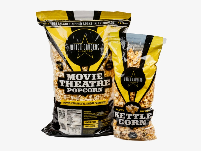 More Popcorn For Your Party Or Yourself - Water Garden Theatres Movie Theatre Popcorn, 660 Gr, transparent png download