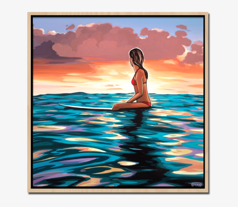 Horizon-20×20 - Surf Paintings, transparent png download