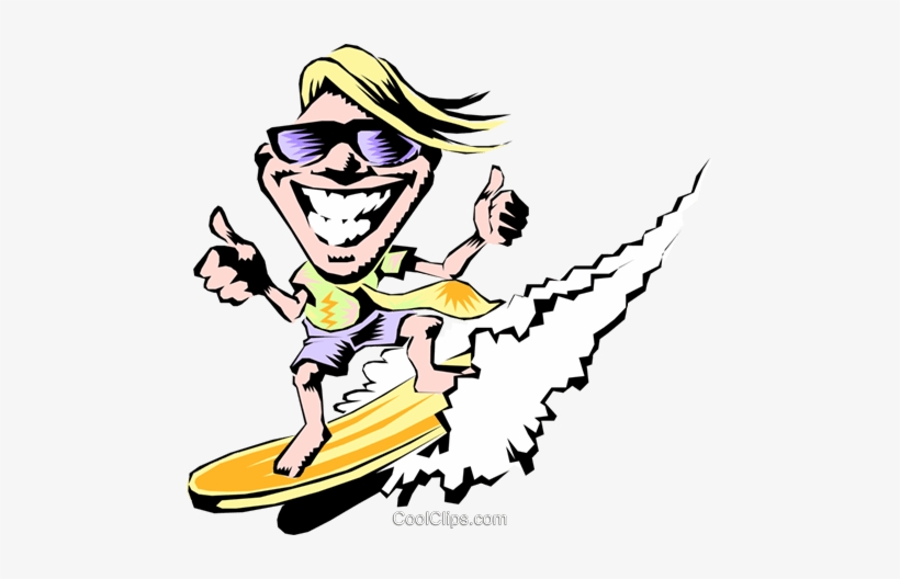 Cartoon Surfer - Cartoon Surfer Thumbs Up, transparent png download