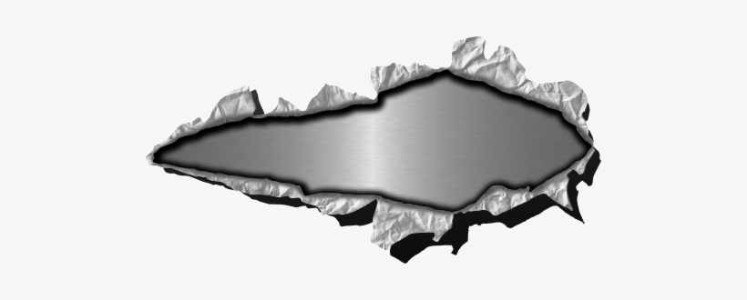 Pegatina Chapa Rasgada Metal Brused - Rasgados Png, transparent png download
