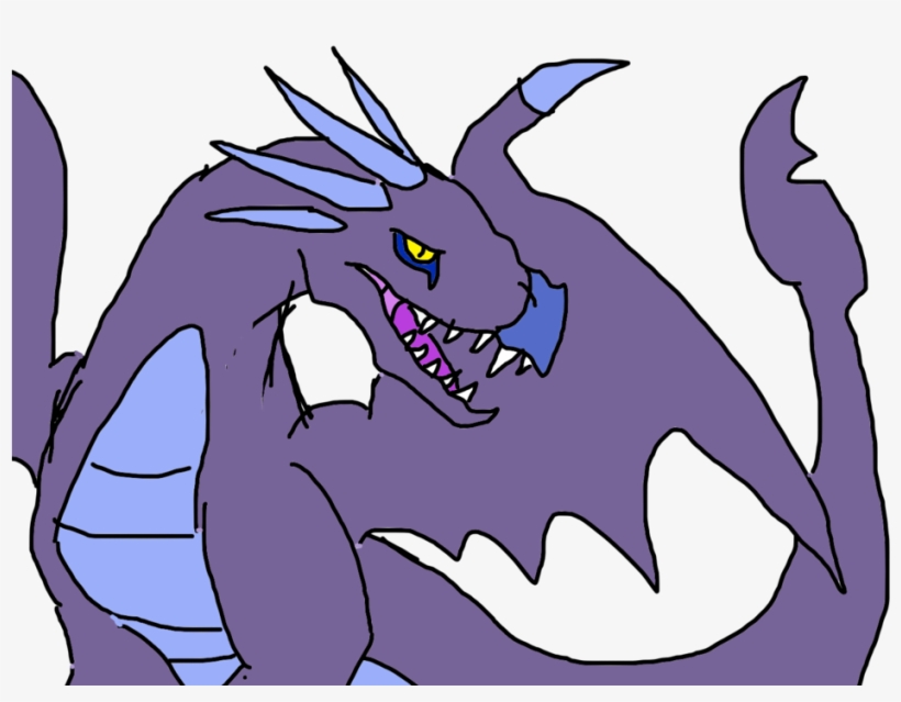 Purple Dragon Drawing By Animaltoon On Deviantart - Drawing A Purple Dragon, transparent png download
