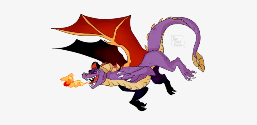 Spyro Doodle - Two Tailed Hummingbird Art, transparent png download