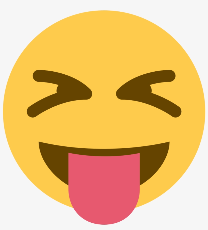 File - Twemoji 1f61d - Svg - Funny Thoughts On School Life, transparent png download