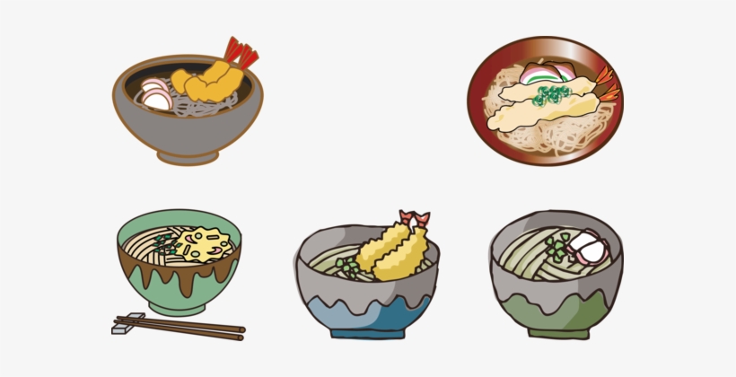 Japanese Cuisine Yakisoba Toshikoshi Soba Ramen - Soba Noodles Clip Art, transparent png download