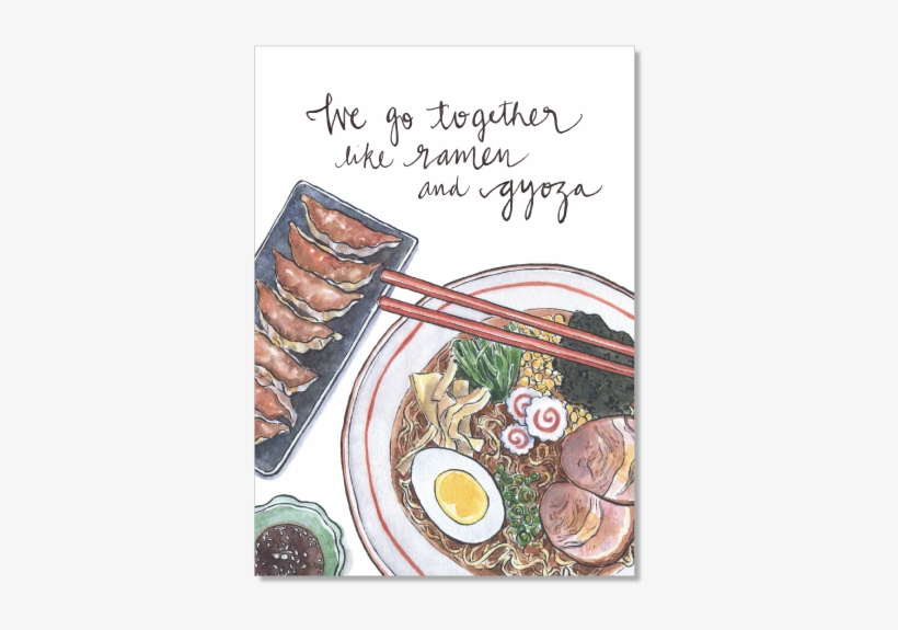Ramen & Gyoza - Ramen On Valentines Day, transparent png download