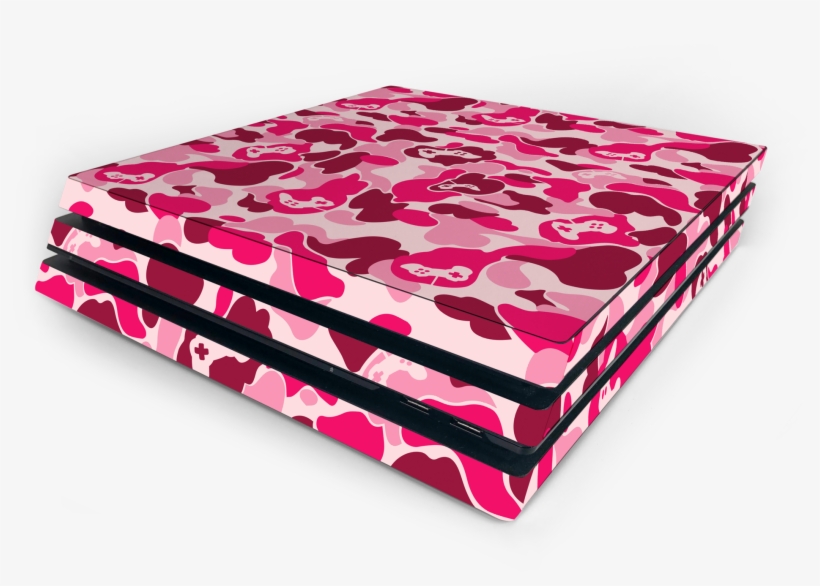 Sony Ps4 Pro Pink Game Camo Skin - Ps4 Camo Skin, transparent png download