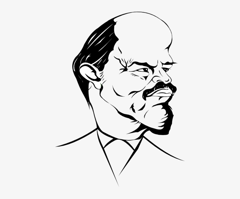 Lenin Caricature Svg Clip Arts 444 X 601 Px, transparent png download