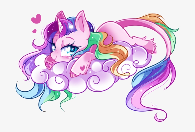 Ipun, Classical Unicorn, Cloud, Cloven Hooves, Female, - Unicorn On Cloud Png, transparent png download