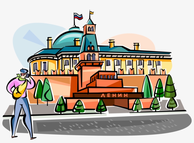 Russia Mausoleum To Lenin Royalty Free Vector Clip - Moscow, transparent png download