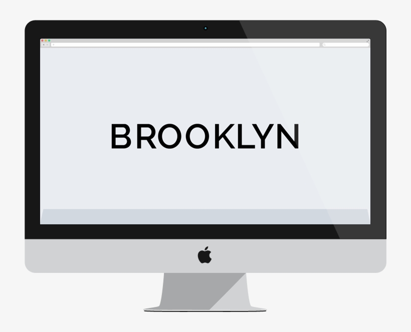 Imac Flat Mockup - Flat Imac Mockup Png, transparent png download