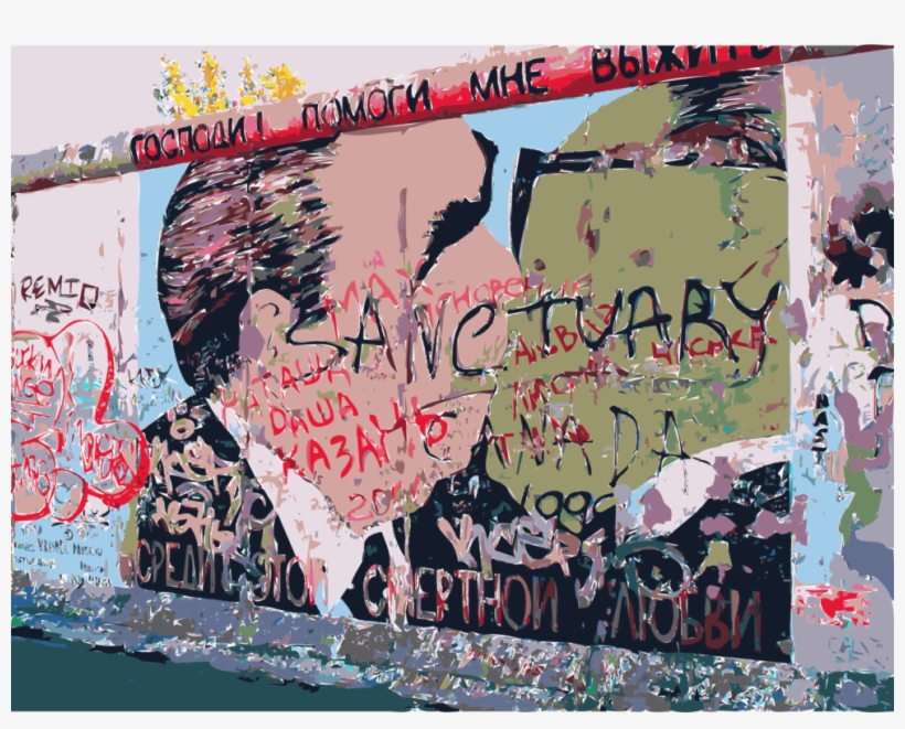 East Side Gallery Berlin Wall Graffiti Art Art Museum - East Side Gallery, transparent png download