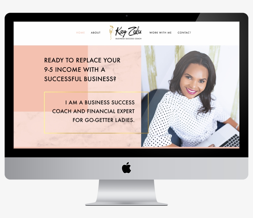 Kay Zulu Imac Mockup - Qlik Analytics Platform, transparent png download