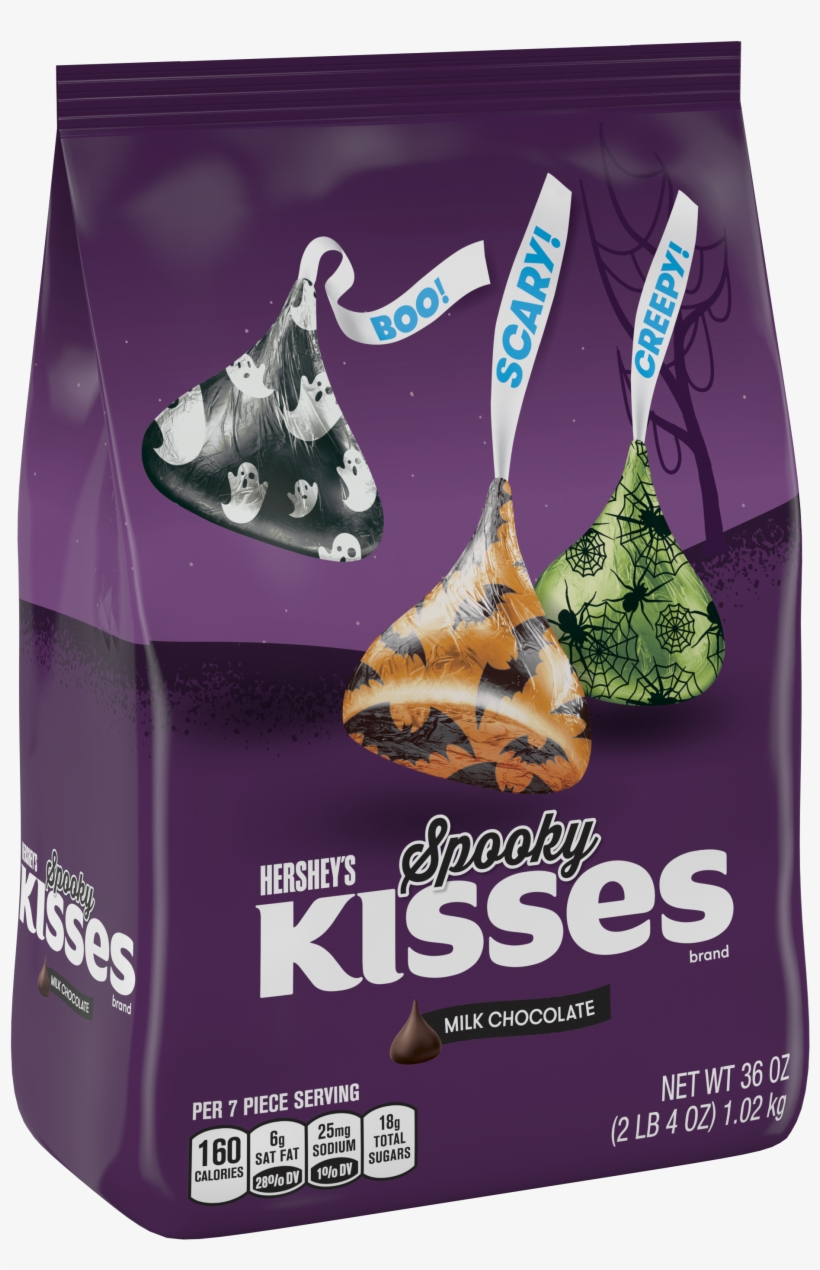 Spooky Hershey's Kisses - Hersheys Kisses Chocolates 1180ml Bag, transparent png download