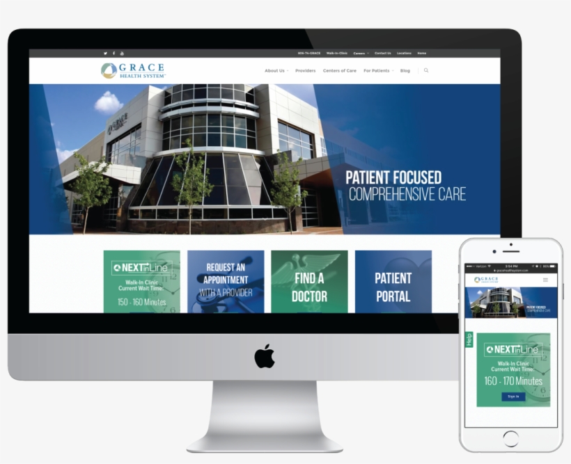 Client Website Moc Imac, Iphone - Computer Monitor, transparent png download