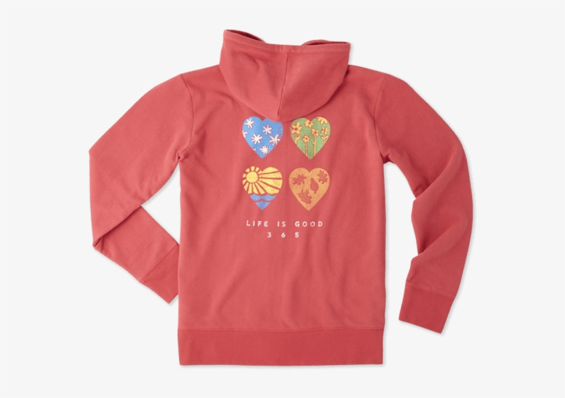 Life Is Good Womens Hoodie, transparent png download