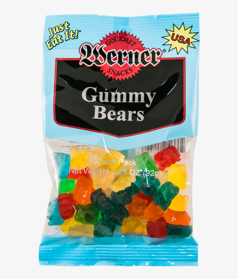 Gummy Bears Oz Bag Case Werner Gourmet Meat Snacks - Werner Gourmet Meat Snacks Werner Sour Strawberry Belts, transparent png download