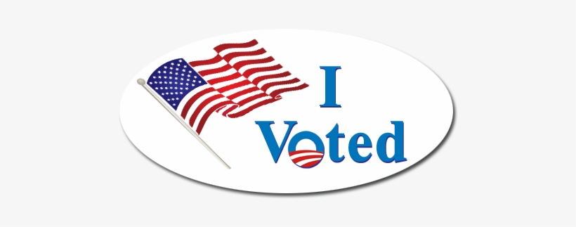 "i Voted" Obama Sticker - Sticker From Local Election, transparent png download