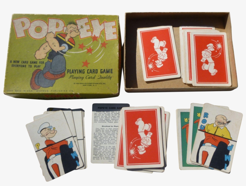 Popeye Playing Card Game - Game, transparent png download