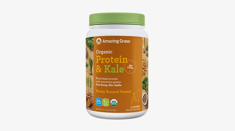 Plant-based Protein - Amazing Grass Organic Protein And Kale, transparent png download