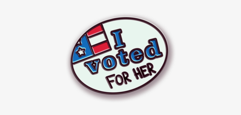 I Voted For Her Pin Animation - Personal Identification Number, transparent png download