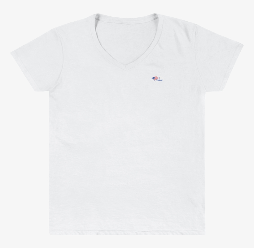 "i Voted" Women's Casual V-neck Shirt - T-shirt, transparent png download