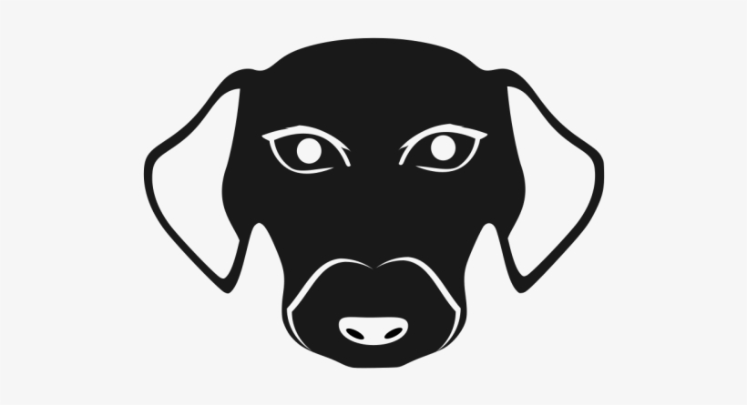Dog Face Logo Element - Hunting Dog, transparent png download