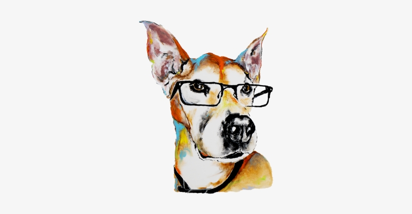 Spartacus Shows Off Stylish Glasses In A My Pooch Face - Portrait, transparent png download