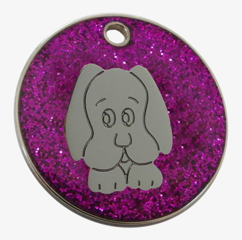 Glitter Pet Id Name Tag - Pet Tag, transparent png download