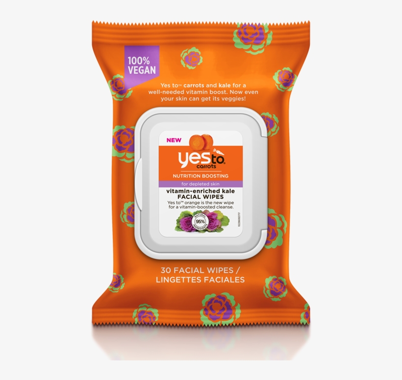 Product Photo - Yes To Carrots Fragrance Free Travel Wipes - 10 Ct, transparent png download