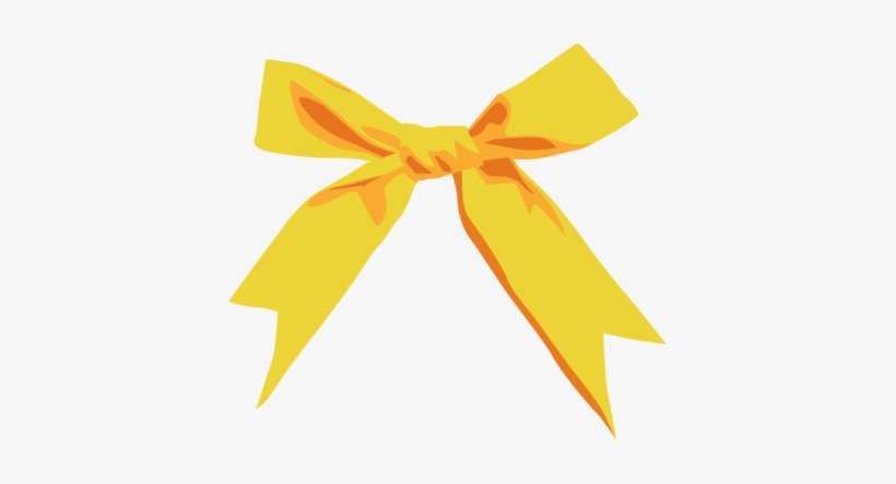 Yellow Bows Clip Art - Yellow Bow Clip Art, transparent png download