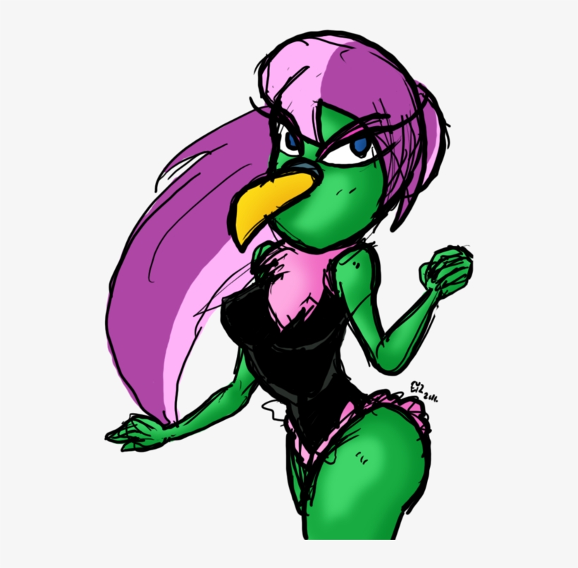 Martian Bird Lady By Theeyzmaster On Deviantart Png - Marvin The Martian Girl, transparent png download