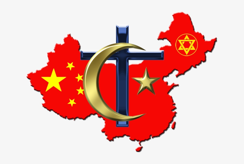Christianity, Islam & Other “western” Religions - Chinese Flag With Land, transparent png download