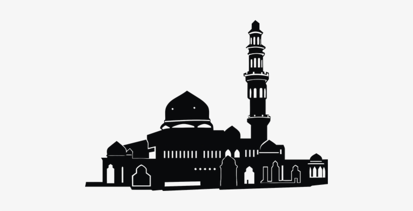Building God Islam Mosque Muslim Silhouett - Mosque Png, transparent png download