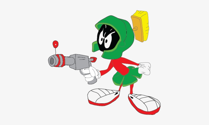 Marvin The Martian) - Marvin El Marciano Con Pistola, transparent png download
