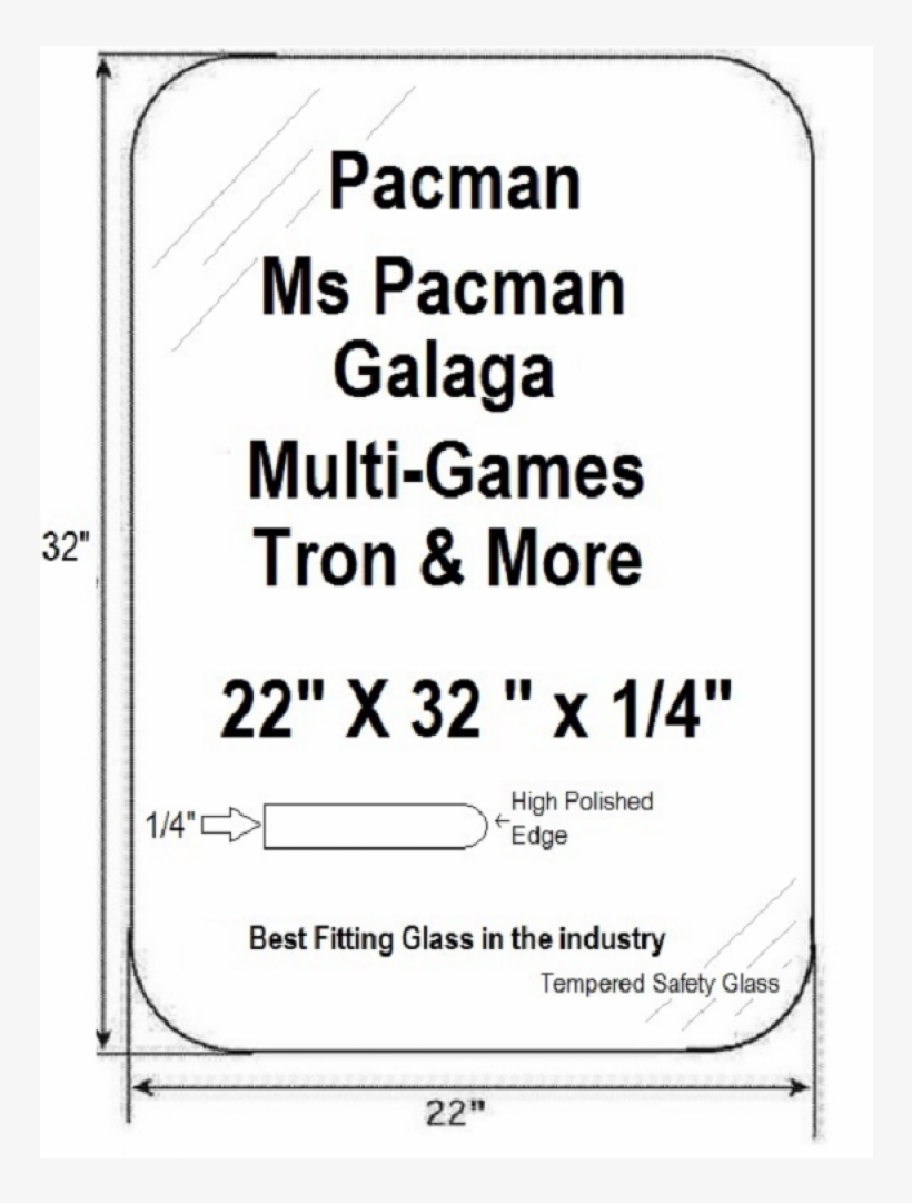 Arcade Cocktail Table Top Glass - Glass, transparent png download
