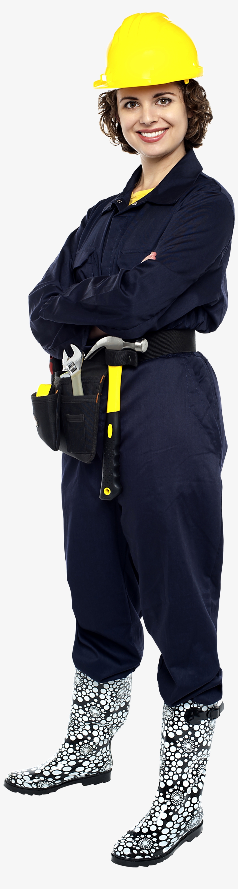 Women Worker Free Commercial Use Png Images - Females In Hard Hats, transparent png download