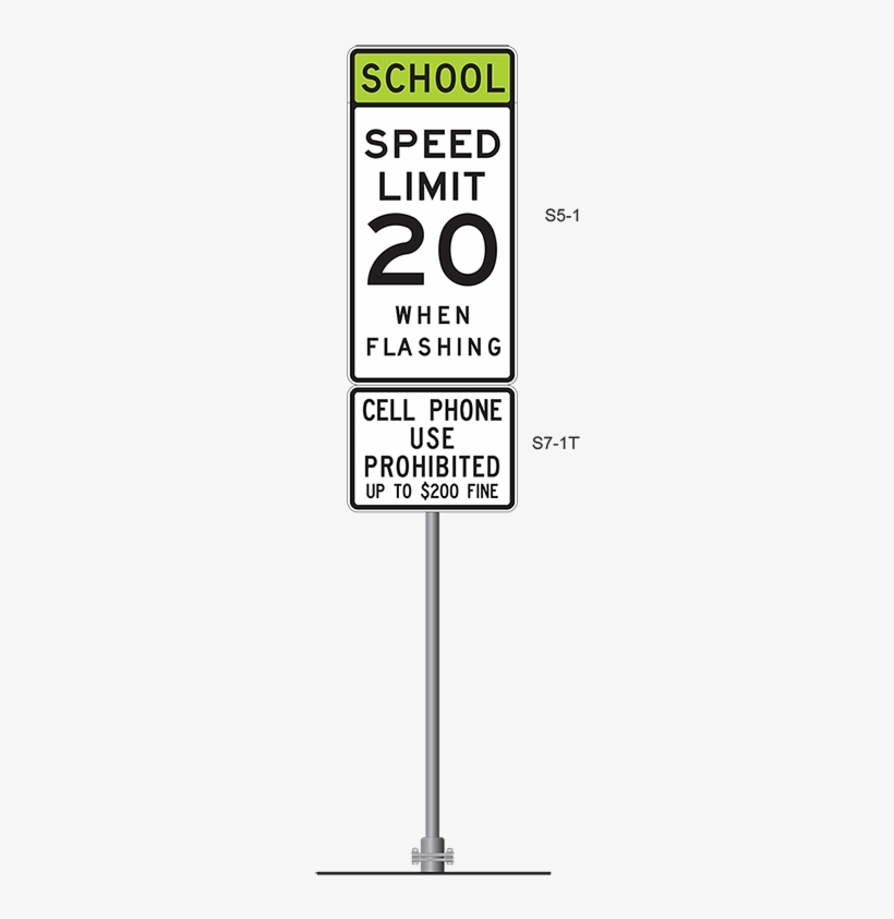 Example Of Cell Phone Use Prohibited Sign Assembly - Olympia Sa286p Signage Road And Traffic Signs School, transparent png download