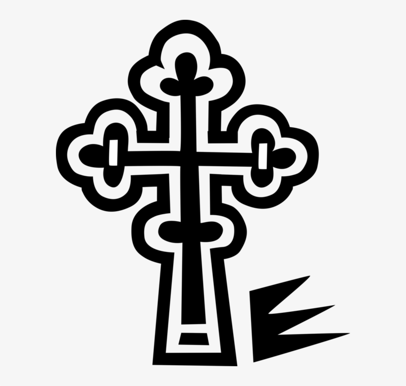 Vector Illustration Of Christian Orthodox Religious - Crucifix, transparent png download