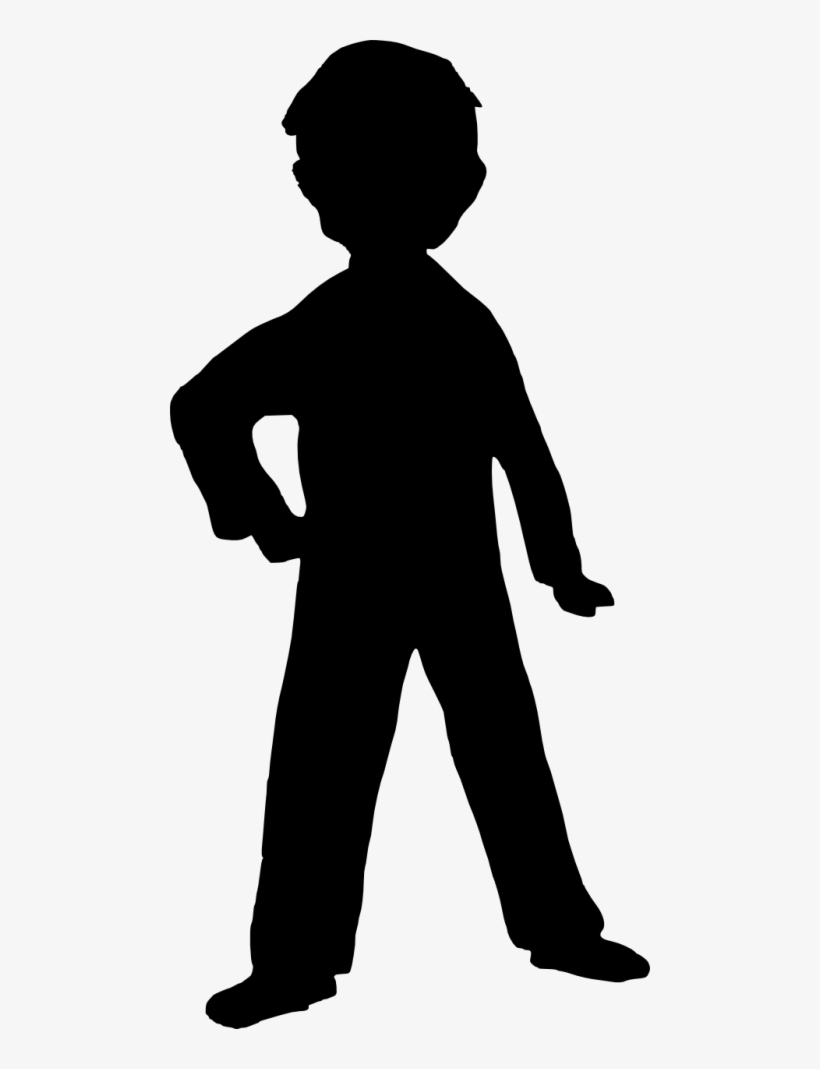 Free Png Boy Silhouette Png Images Transparent - Silhouette Of A Boy Transparent, transparent png download