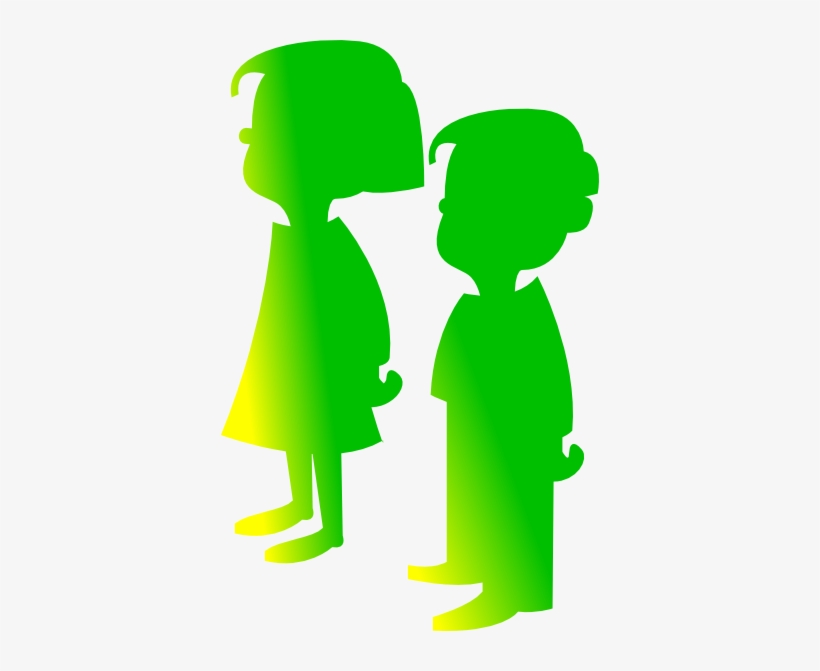 How To Set Use Figures Boy Girl Facing The Sun Clipart, transparent png download