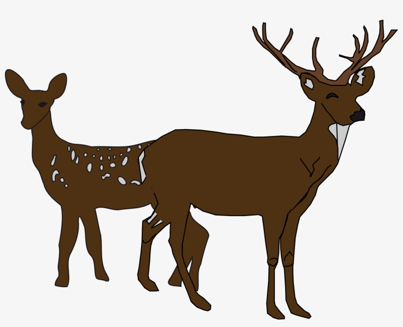 Clipart Resolution 2280*1742 - Buck Silhouette Mousepad, transparent png download