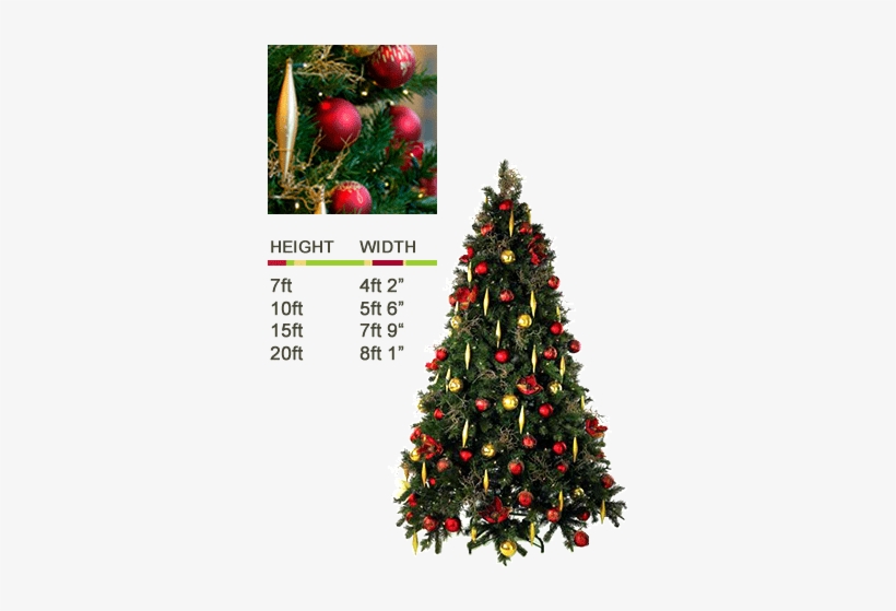 Red And Gold - Red And Gold Xmas Tree, transparent png download
