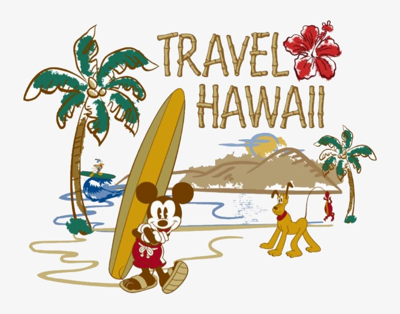 Hawaii Clipart Mickey - Hawaiian Mickey Mouse Png, transparent png download