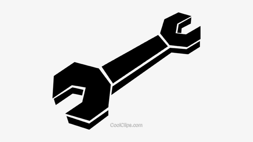 Wrench Royalty Free Vector Clip Art Illustration - Как Нарисовать Гаечный Ключ, transparent png download