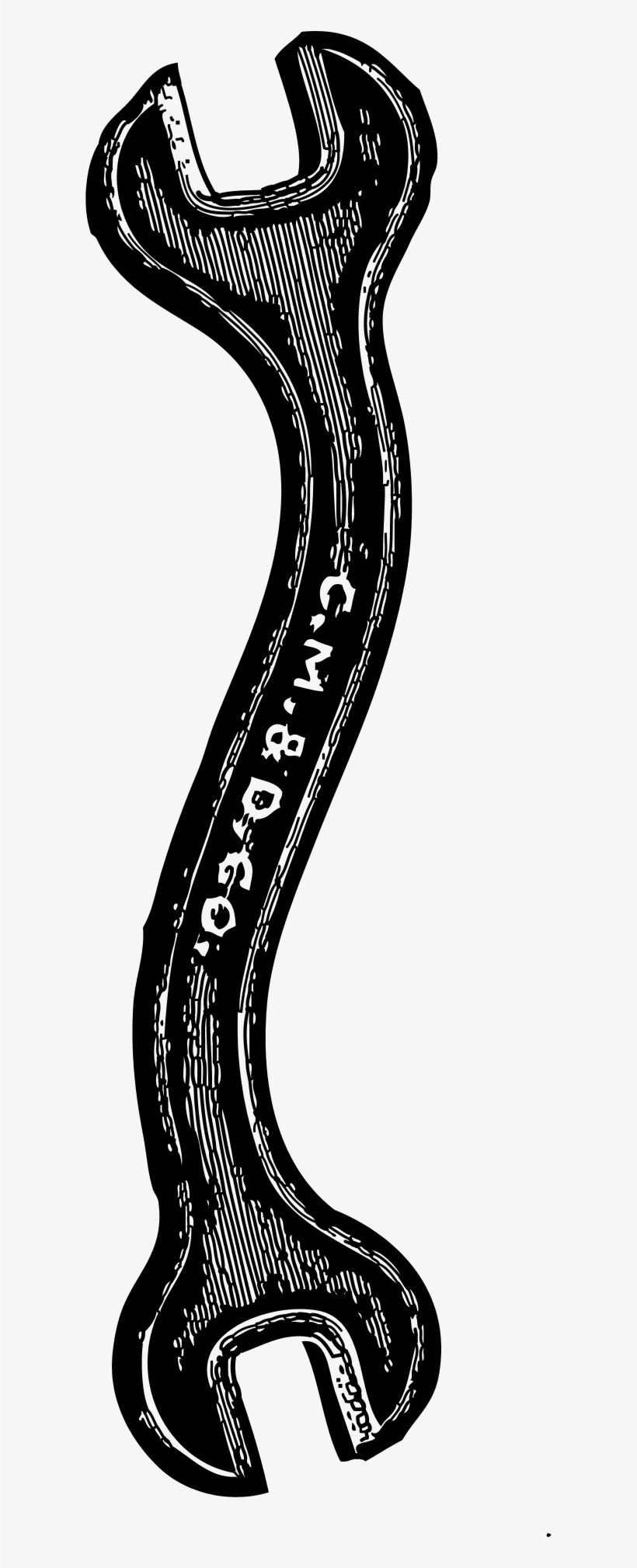 Double Open End Wrench Vector Clip Art - Wrench Clip Art, transparent png download
